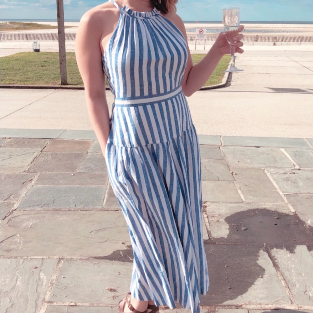 Elegant Striped Dress